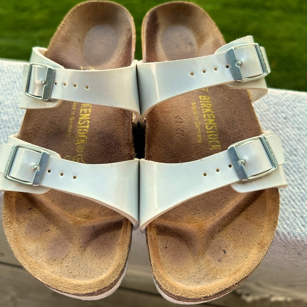 Birkenstock like Arizona in ivory / white